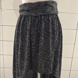 Midi Skirt with High Low Hem